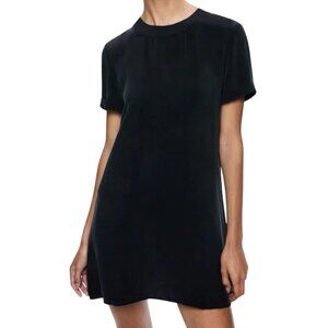 Alice + Olivia Braden Tee Shirt Dress Black Designer Size S